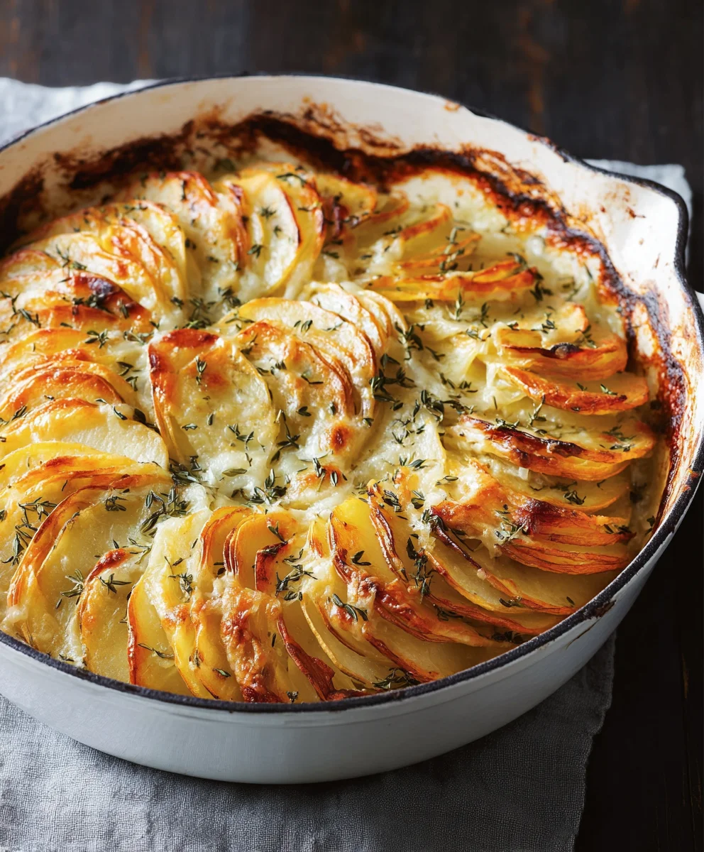 Cheesy Herb Potato Gratin Recipe