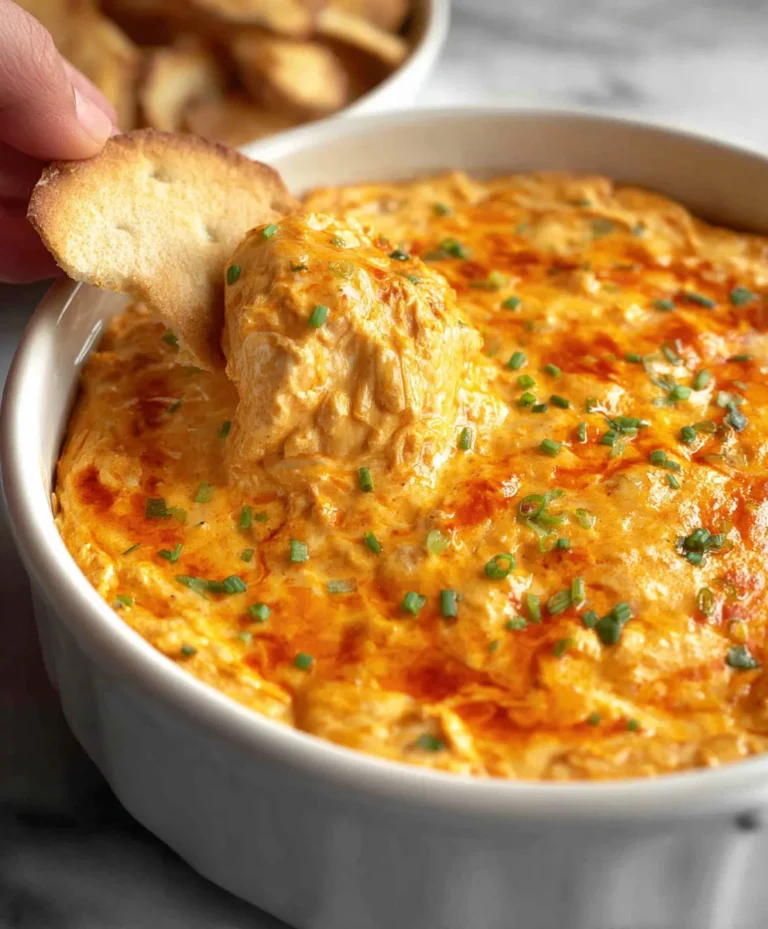 Easy Creamy Buffalo Chicken Dip Recipe