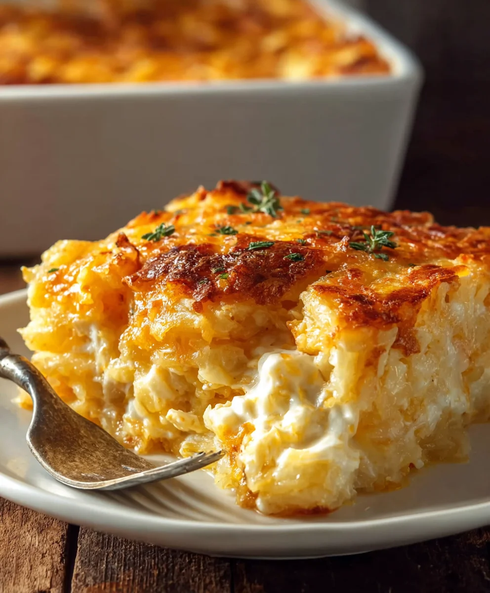 Grandma's Beef Hash Brown Casserole-Family Favorite