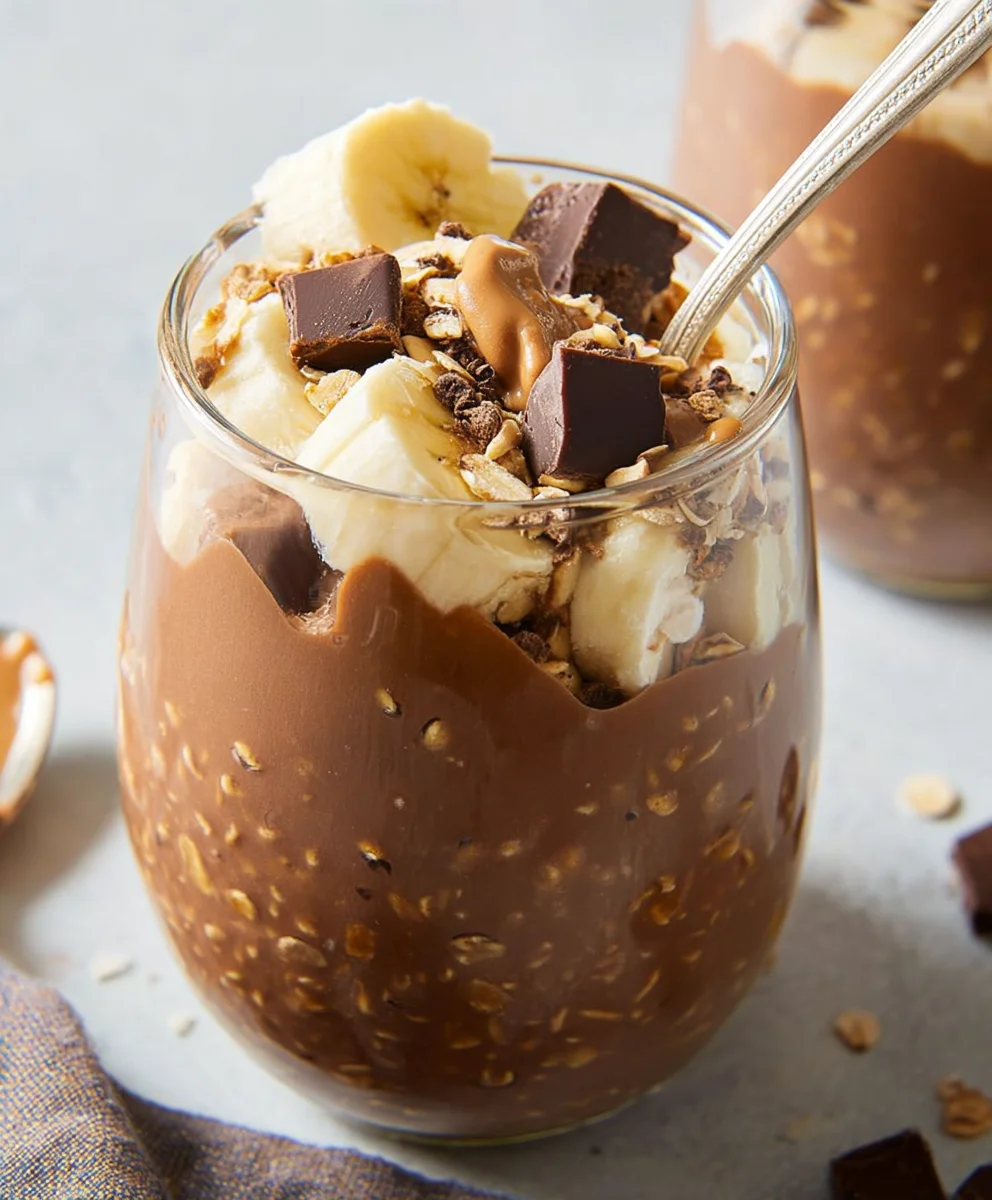 Easy Chocolate Overnight Oats-Quick Healthy Breakfast
