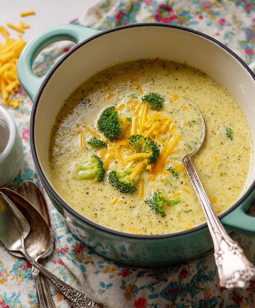 Creamy Broccoli Cheese Soup - Easy Homemade Delight