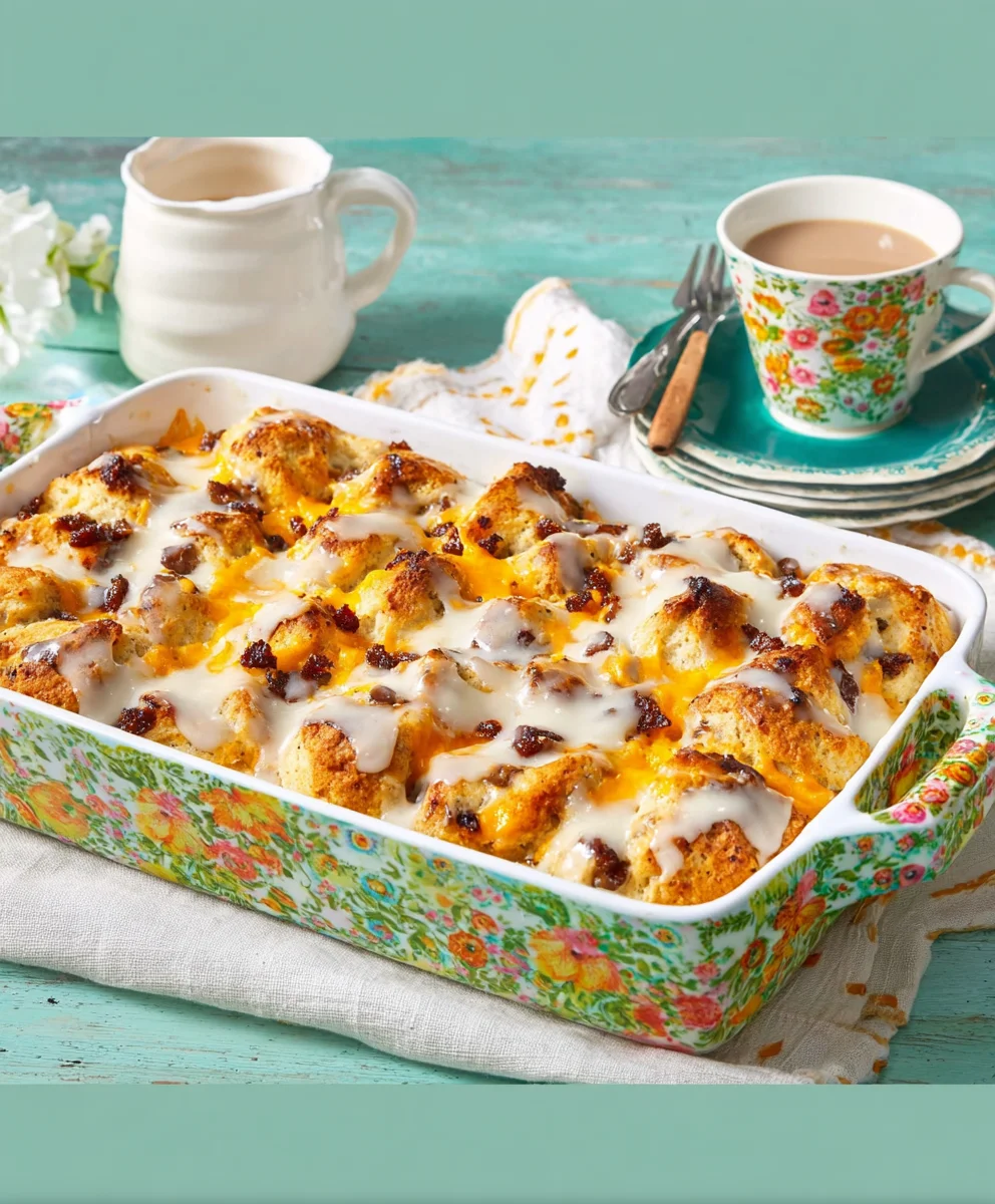 Easy Beef Biscuits and Gravy Casserole Recipe