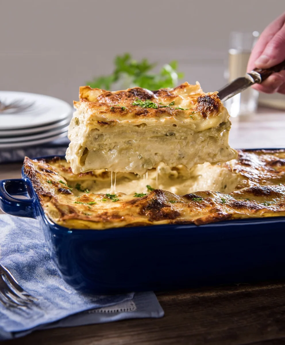 Creamy White Lasagna Recipe - Rich Flavor